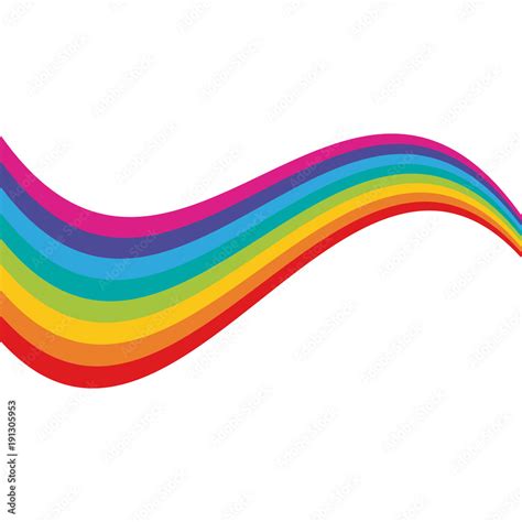 Rainbow On White Background Icon Vector Illustration Graphic Design