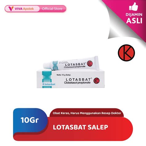 Jual Lotasbat Salep Clobetasol Eksim Ruam Radang Kulit Gram