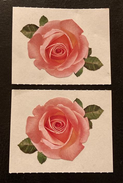 Vintage 2002 Mrs Grossmans Stickers By The Yard Pink Rose Etsy