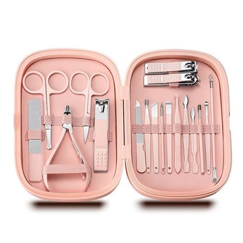 18 Pieces Professional Manicure & Pedicure Kit & Care Set | Shop Today ...