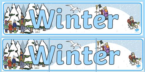 Winter Display Banner Teacher Made