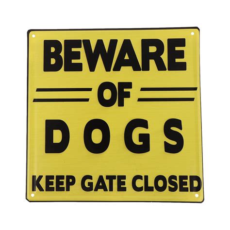 1pc Beware Of Dogs Sign Garden Warning Sign Caution Dog Sign Iron