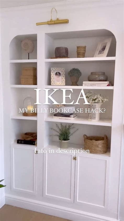 Diy Ikea Billy Bookcase Built In Hack