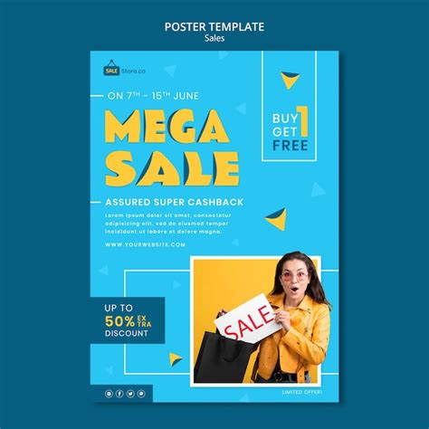 Free Psd Online Sale Poster Template