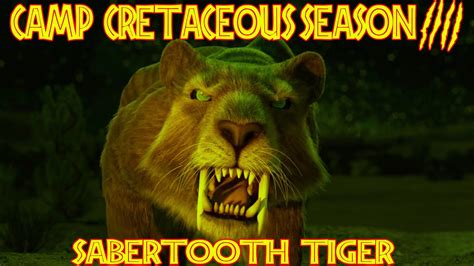 Sabertooth Tiger Jurassic World Camp Cretaceous Season 4 Youtube