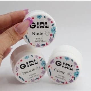 Gel De Unha Girl Fatale G Led Uv Cabine Alongamento Acrigel Nude Pink