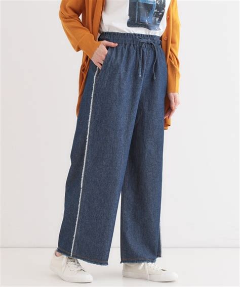 Cutie Blonde パンツ デニム ジーンズ オンスデニム フリンジイージーパンツ レディース ZOZOTOWN Yahoo 店 通販 Yahoo ショッピング