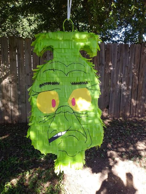 Grinch Pinata For Grinch Party Or Christmas Decoration Pinata Etsy