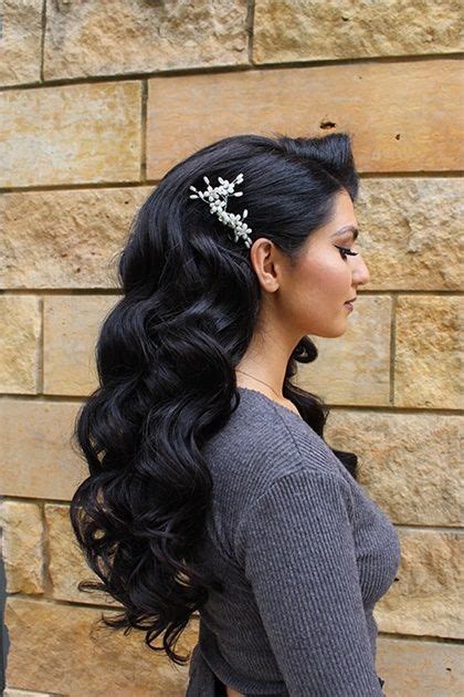 Big Waves Wedding Hair Black Hair On Stylevore