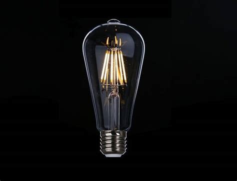 Żarówka LED E27 12W ST64 FILAMENT AMBER LEDisON pl