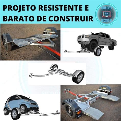 Projeto Carretinha Reboque Para Carro Asa Delta Modelo Novo