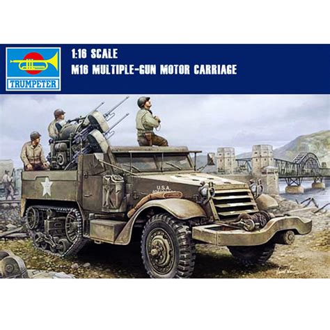 1x Trumpeter 1 16 Scale M16 Multiple Gun Motor Carriage Model Kit World