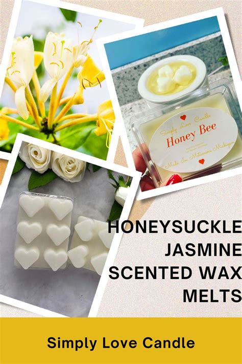 Wax Melt Honey Suckle Jasmine Strong Scented Handmade Soy Etsy Wax Melts Scented Wax Melts