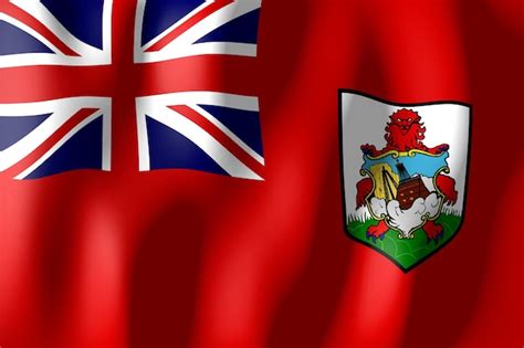 Premium Photo Bermuda Rippled Country Flag