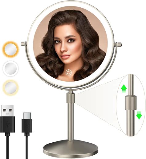 Amazon Miroamz Lighted Makeup Mirror X X Magnification