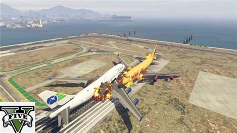 GTA5 Aeroplane Crashing | Runway - YouTube