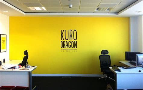 Yellow Feature Wall Office Wall Design Yellow Office Office Wall Colors