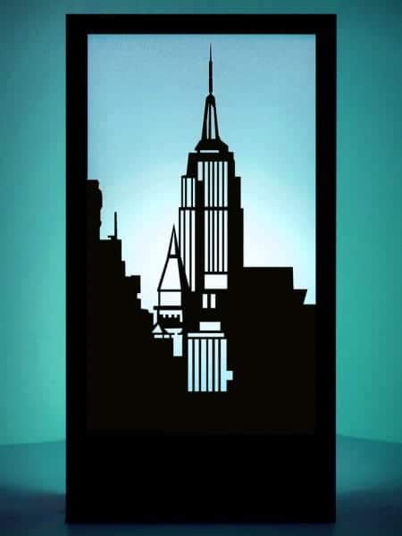 Empire State Building Silhouette Panel | Event Prop Hire