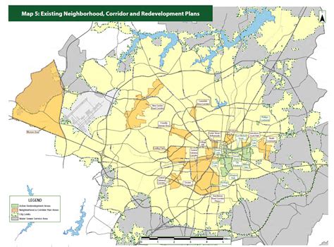 Map 5: Existing Neighborhood, Corridor and Redevelopment Plans