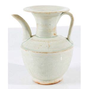 Southern Song Qingbai Glazed Ewer With Ribbed Handle Asian Antiquities