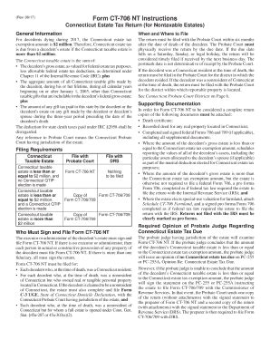 Ct 706 Nt Instructions Fill Online Printable Fillable Blank