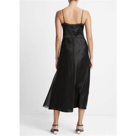 Vince Sheer Panelled Slip Dress Cove San Clemente