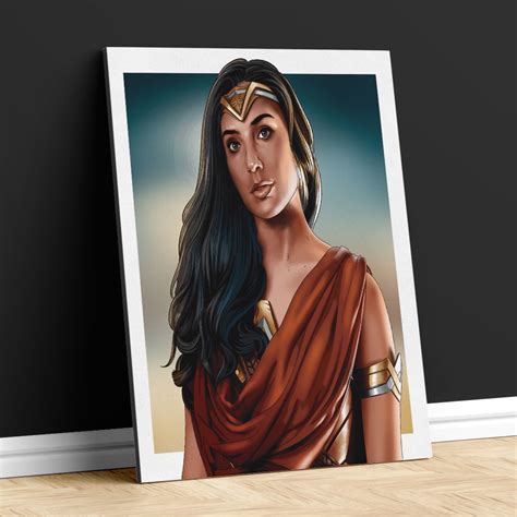 Quadro Mulher Maravilha X Cm Placa Decorativa Premium Elo