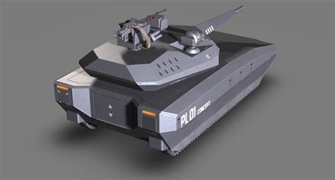 Future Stealth Tank 3D Model $59 - .lwo .obj .fbx .dxf .3ds - Free3D