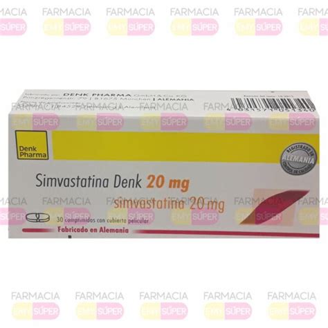 Simvastatina Denk Mg Comp Farmacia Emy