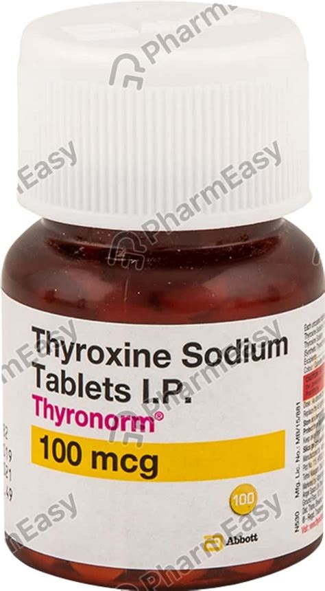 Thyronorm 100 MCG Tablet 120 Uses Side Effects Price Dosage