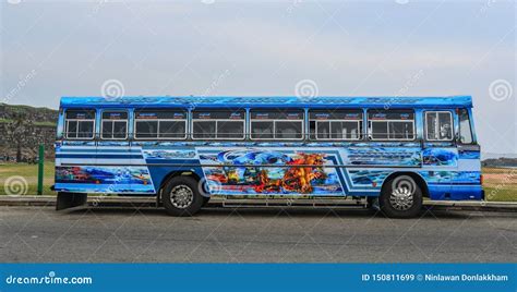 Local Bus in Galle, Sri Lanka Editorial Stock Image - Image of road, colorful: 150811699