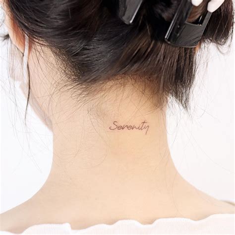 Back Of Neck Tattoos Words