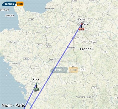 Trains Niort Paris économiques billets à partir de 83 00 Trenes
