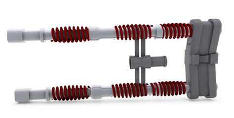 Premium Psd Shock Absorber Car Isolated On White Background 3d Rendering