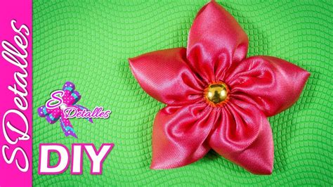 Como Hacer Flores Flores De Tela 8 Video 87 Sdetalles Diy Youtube