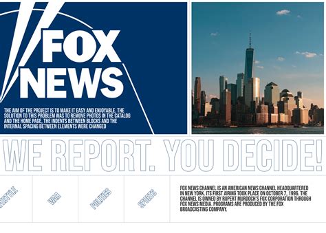 FOX NEWS REDISIGN :: Behance