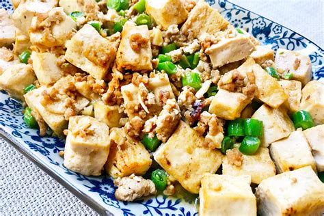 Stir Fried Tofu With Minced Pork Asian Inspirations