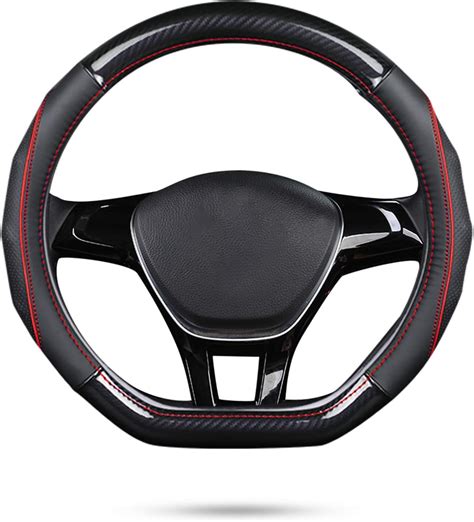 Amazon D Shape Steering Wheel Cover Premium Leather Car Steering