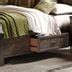 Thornwood Hills Rock Beaten Gray King Two Sided Panel Storage Bed By