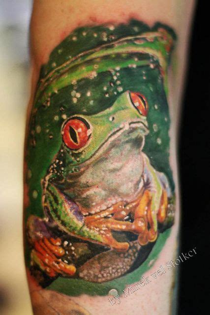 tree frog tattoo by Mirek vel Stotker | Frog tattoos, Tree frog tattoos, Wildlife tattoo