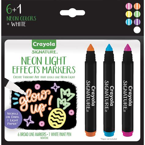 Crayola Signature Neon Markers 6 Ct Art Supplies College School