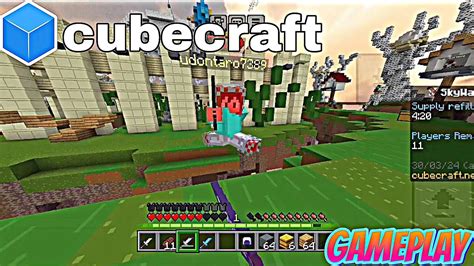 CUBECRAFT SKYWARS GAMEPLAY WITH NEW CUSTOMISE CONTROL 16 1 20 60