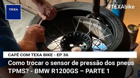 Como trocar o sensor de pressão dos pneus TPMS BMW R1200GS PARTE 1