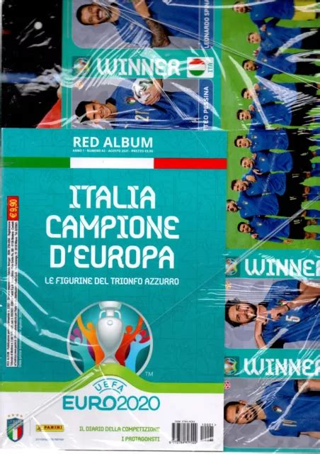 Panini Winner Poster Italia Campione D Europa Euro Set Completo