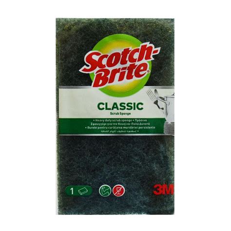 Scotch Brite Heavy Duty Scrub Yellow Sponge X1