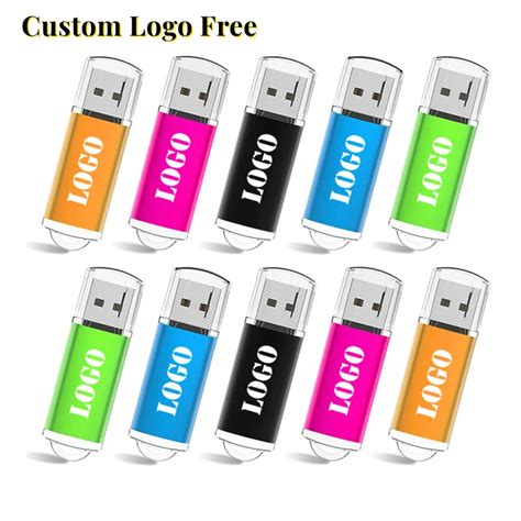 10 Stks Partij Metalen Usb Flash Pen Drive 4Gb 8Gb 16G Pendrive 32Gb