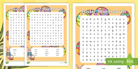 Easter Word Search English Afrikaans Teacher Made