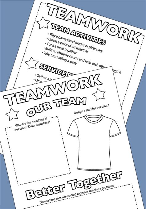 Teamwork Activities for Kids & Families | Free Printable | Sunny Day Family