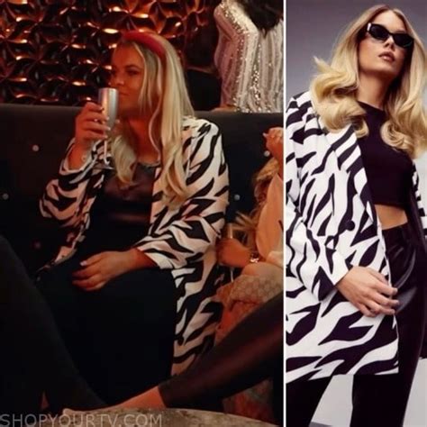 Towie Season 32 Episode 7 Saffrons Zebra Print Blazer Shop Your Tv