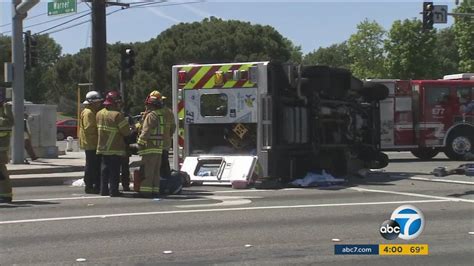 Ambulance Crash In Fountain Valley Hospitalizes 6